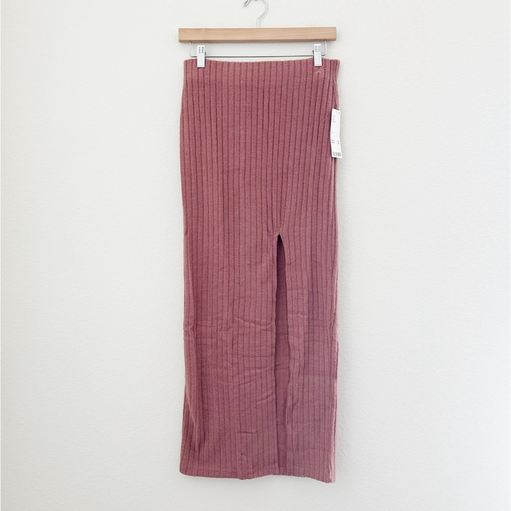 NEW UO Out From Under Bounce Plush Suki Ribbed Maxi Skirt - Picture 2 of 8